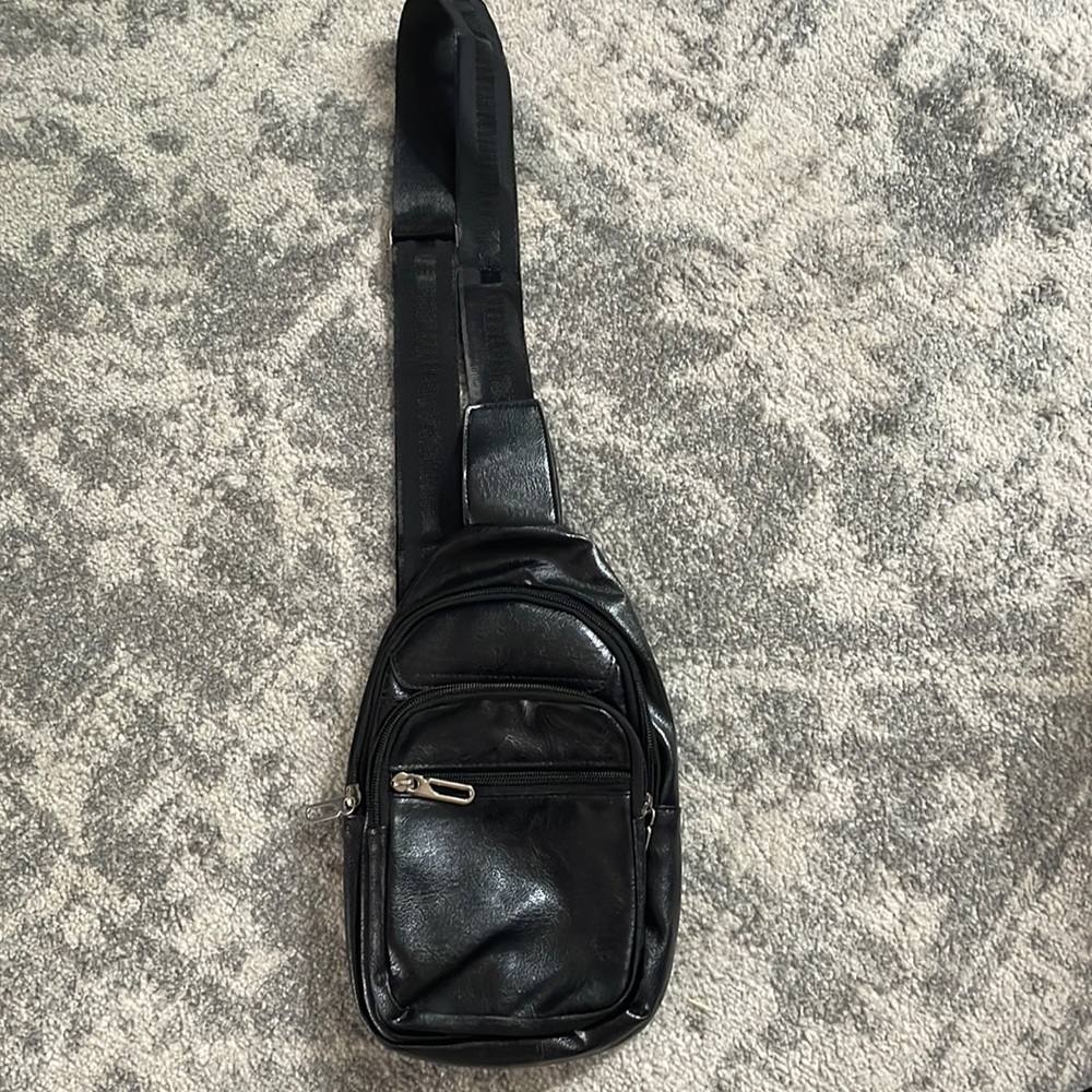 Black cross body bag